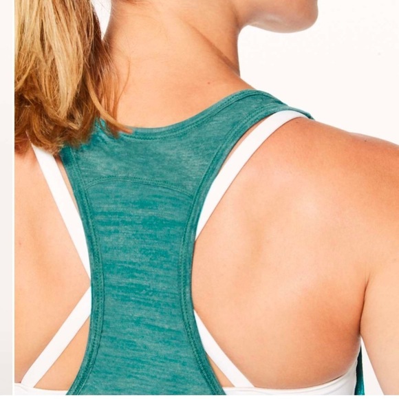Lululemon Our Sport Tank in Heathered Teal Green - Picture 4 of 12